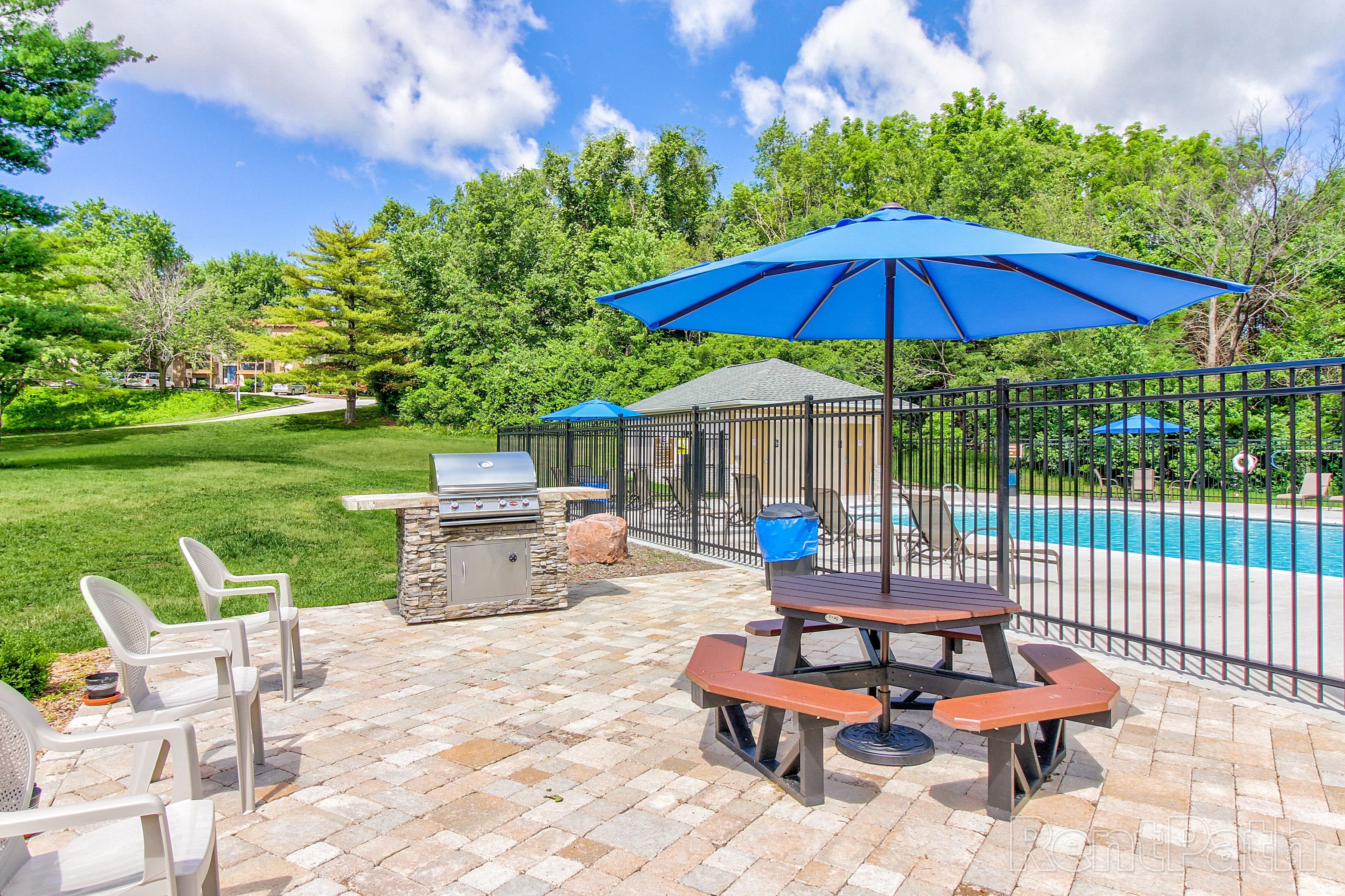 Alternate pool view with table